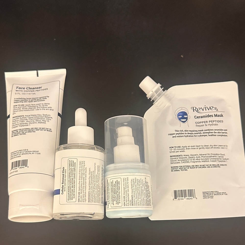 New Revive Copper Peptides Skincare Set bundle - Picture 2 of 2